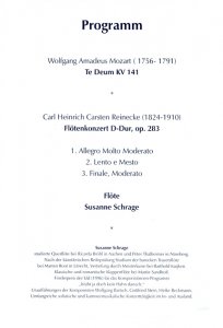Kirchenkonzert 18.11.2007 Programm