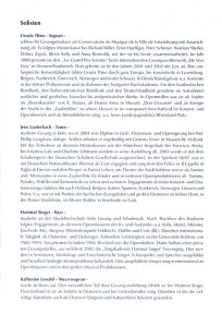 Kirchenkonzert 18.11.2007 Programm