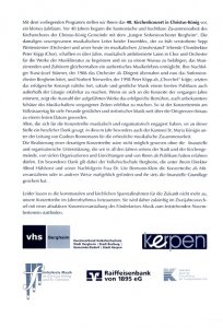 Kirchenkonzert 18.11.2007 Programm