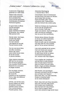 Passionsoratorium 20.03.2010 Programm