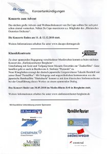 Passionsoratorium 20.03.2010 Programm