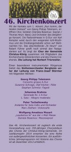 Kirchenkonzert 01.12.2013 Flyer