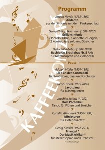 Kaffeekonzert 25.10.2015 Flyer