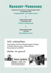 Sinfoniekonzert 13.03.2016 Programm