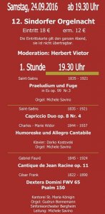 Orgelnacht 24.09.2016 Flyer