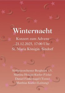 Adventkonzert 21.12.2025 Programm
